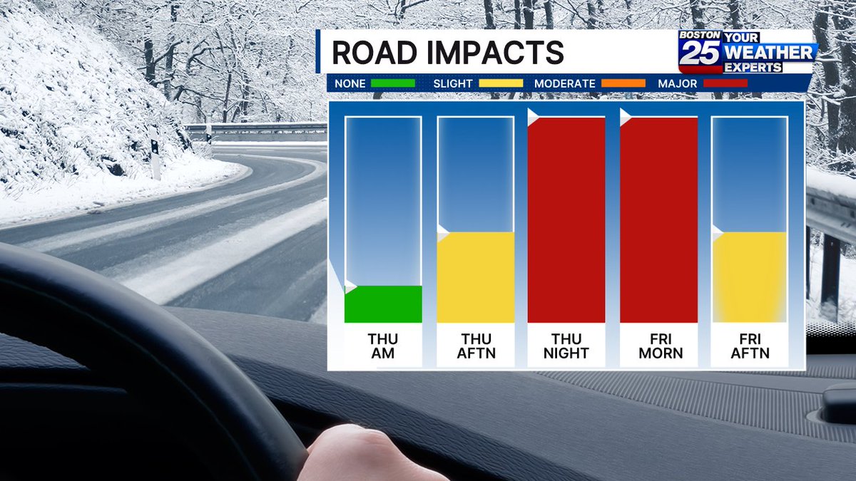 ShiriSpear's tweet image. The next Weather Alert will be Thu-Fri for icy conditions overnight into the Friday morning commute. @boston25 #mawx #nhwx #newengland