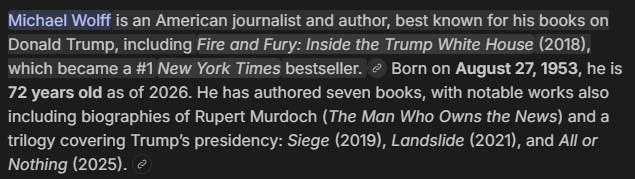 No wonder Mr. Wolff was vehemently opposed to President Donald Trump.