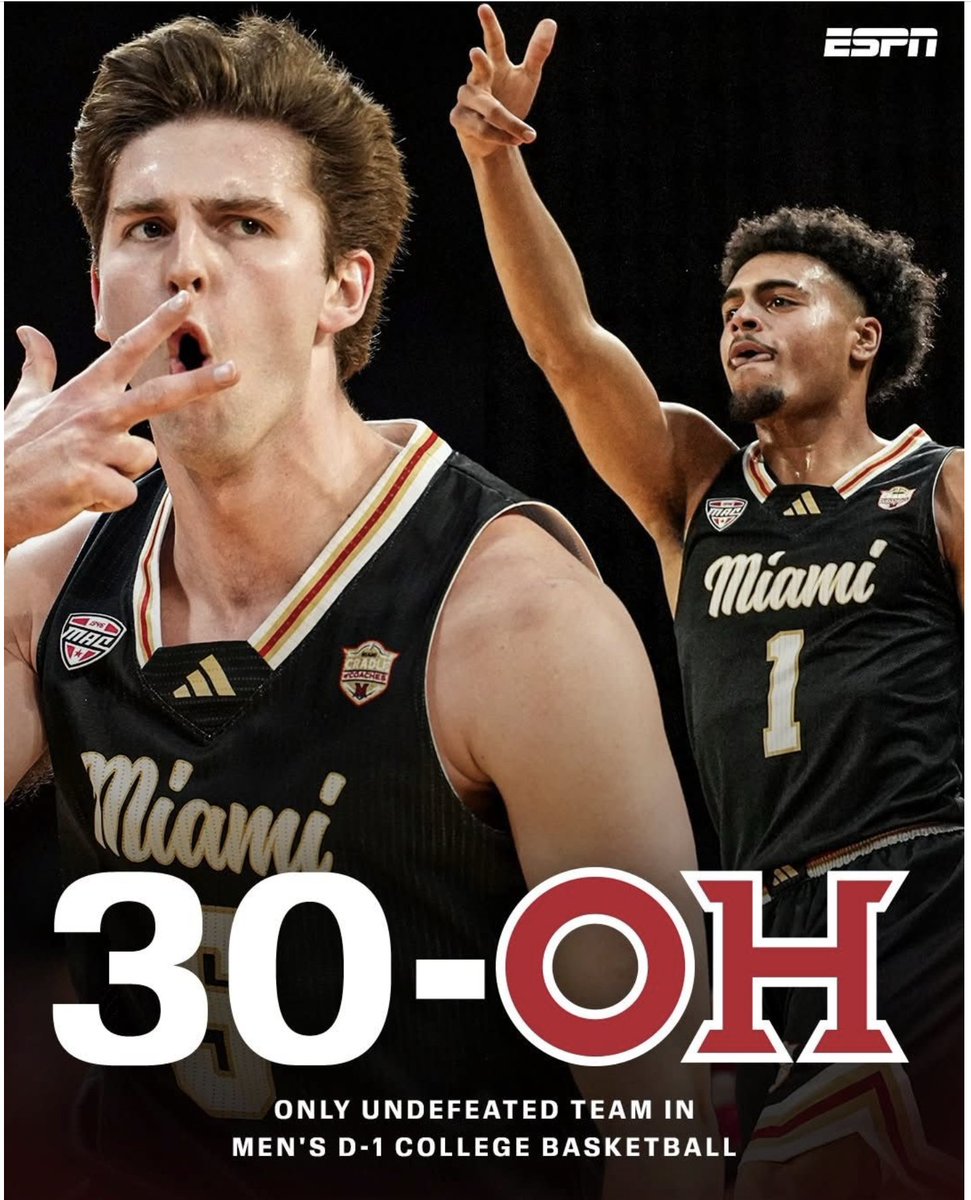 geoff_deweaver's tweet image. 🏀 #UNDEFEATED VERY VERY PROUD and best record in my lifetime and congratulations guys !!!

Big performance in Millett tonight against Toledo! The RedHawks are your 2026 Regular Season MAC Champions.

#miami #miamiuniversity #miamiohio #RiseUpRedHawks
#LoveAndHonor 

 cc