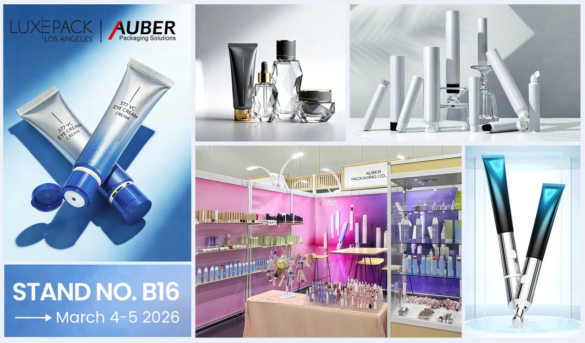 AuberPackaging's tweet photo. Unveiling the Future of Cosmetic Packaging at LUXEPACK 2026!
📅 When: March 4-5, 2026📍 Where: LA Convention Center | Stand B16
📧 info@cosmetic-tube.com
📞+86-20-38882580
https://t.co/7McetYR3hP
#LUXEPACKLA #AuberPackaging #LiveFromLA #PackagingInnovation #CosmeticTubes https://t.co/8oBWDyZSTD