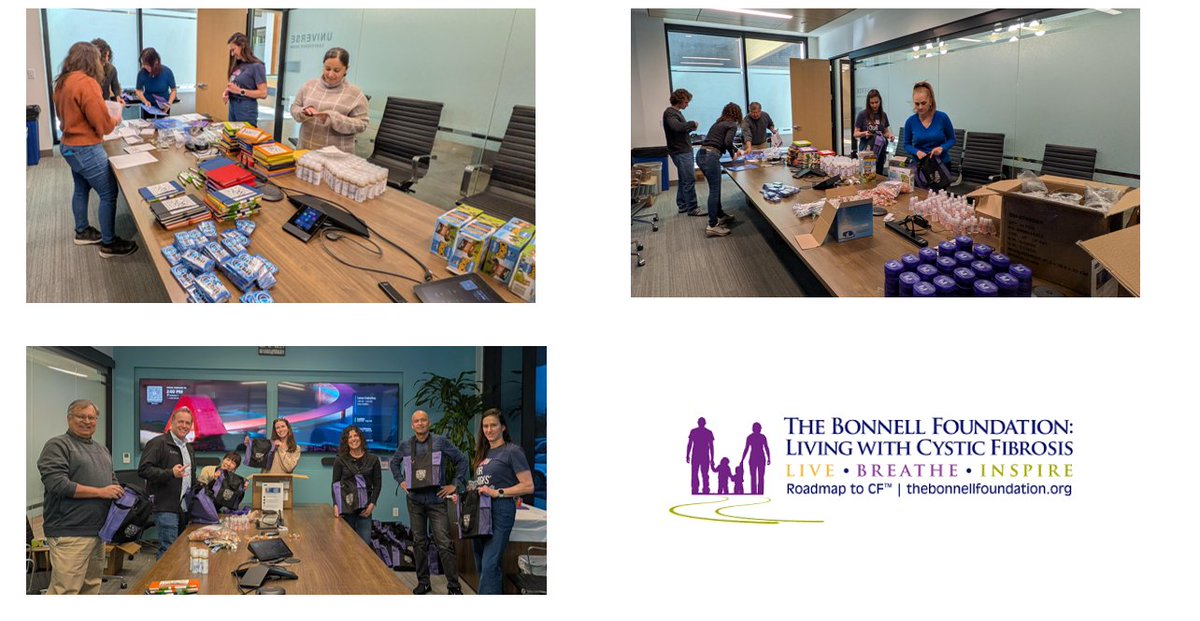 RoadmapToCF's tweet photo. Thank you @ArcturusRx for being part of our team! Our friends at Arcturus assembled 80 Hospital Bags for The Bonnell Foundation and delivered them to 8 hospitals in support of our program. The CF Community is a close one. We all support one another. #CFStrong #cfcommunity @LauraTbonnell Photo credit: Arcturus.