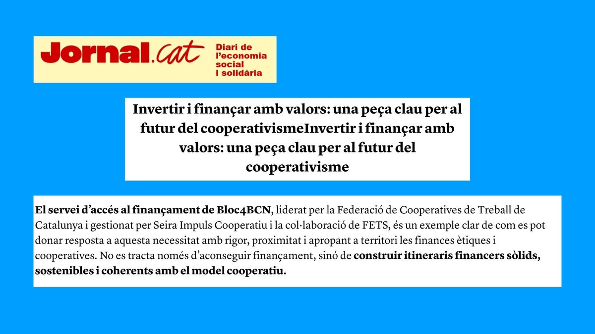 Seira Impuls Cooperatiu tweet media