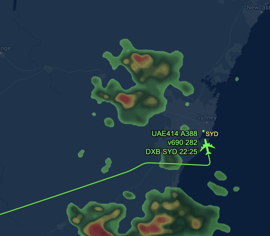 rossxjohnson's tweet photo. Welcome back Emirates EK414 / UAE414 from Dubai to Sydney Airport. Happy you got here safely from Dubai. First flight out of the Middle East and first Emirates flight to Land in Aus #sydsquad @SydneyAirport @emirates https://t.co/1Yfddoc6G9