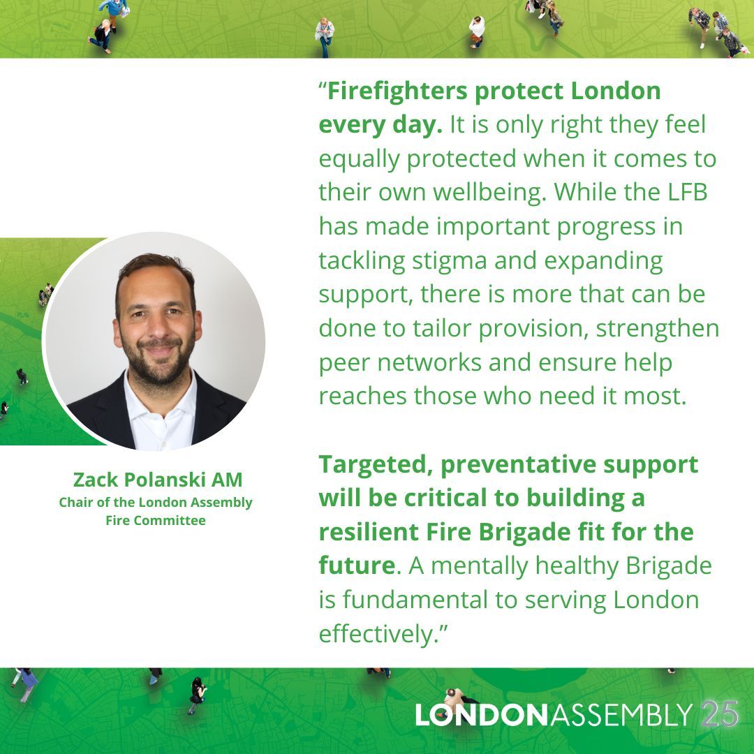 LondonAssembly's tweet image. In a letter published today, #AssemblyFire has called on the London Fire Commissioner to champion stronger mental health support for London’s firefighters. Read the letter in full: london.gov.uk/who-we-are/wha…