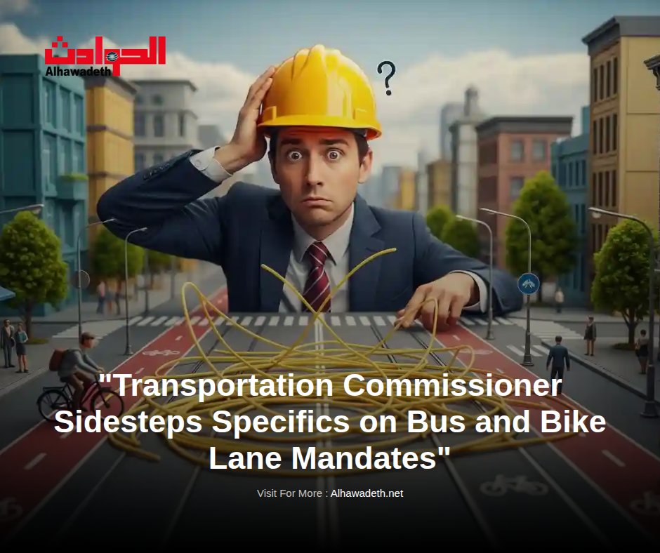 alhawadeth's tweet image. Transportation Commissioner Sidesteps Specifics on Bus and Bike Lane Mandates 

 Read Full News: alhawadeth.net/news/11368/tra… 

 #NYCNews #NewYorkCity #NYCLocal #TransportationPolicy #UrbanMobility #BikeLanes #BusLanes #CityCouncil