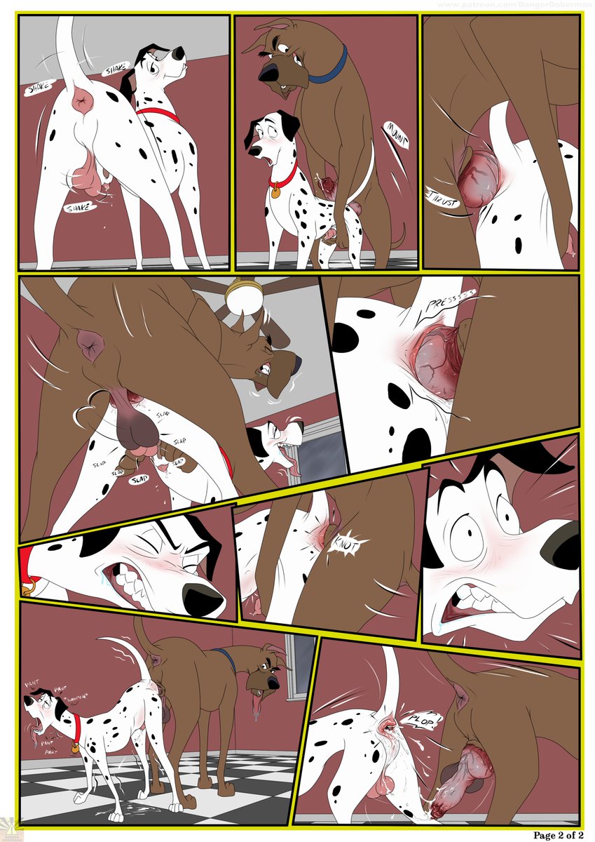 DangerDoberman's tweet photo. Older commission, but it still works. 

Pongo and Danny from '101 Dalmatians'. https://t.co/zTRXeJyeti