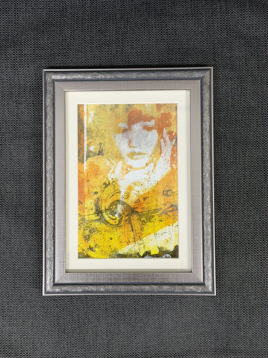 共鳴」 版画（一枚もの） 2L版 アクリル絵の具、和紙 2026年