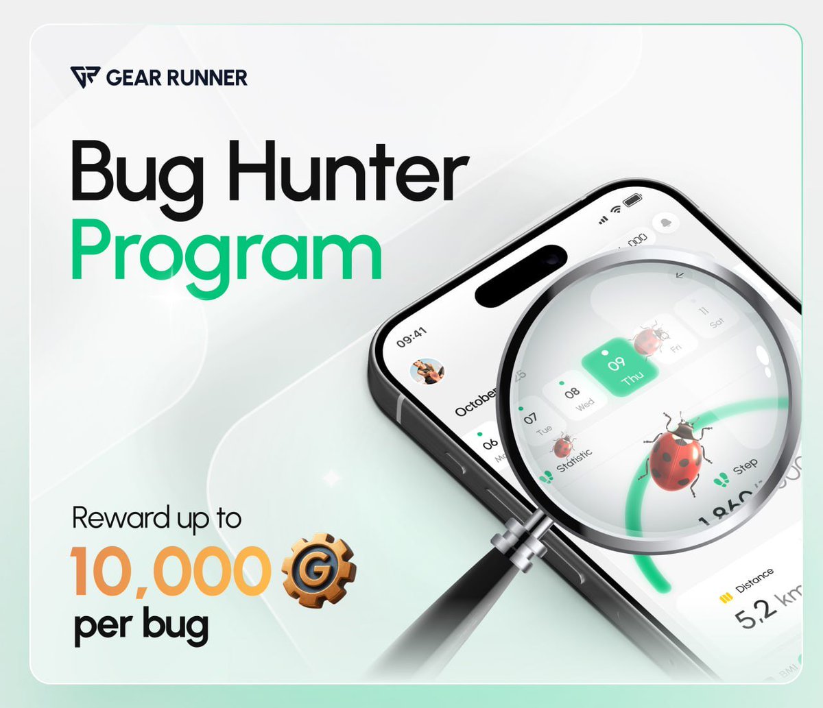 New Airdrops: Gear Runner
🏷Rewards: Up to 10,000 $GEAR based on bug serevity

Download App
➡️Android: play.google.com/store/apps/det…
➡️ iOS: apps.apple.com/us/app/gear-ru…

➖ Create account &amp; login
➖ Run a minimum of 36,000 steps in run mode (eligible for a season reward of up to 500,000