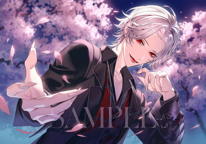 ---⟡ 𝒘𝒐𝒓𝒌 ⟡--- にじさんじ所属 葛葉様のご活動8周年記念応援広告のイラストを担当させていただきました! お近くにお立ち寄りの際はぜひご覧ください #KuzuArt #葛葉8周年 主催:ぱぴこ様( )