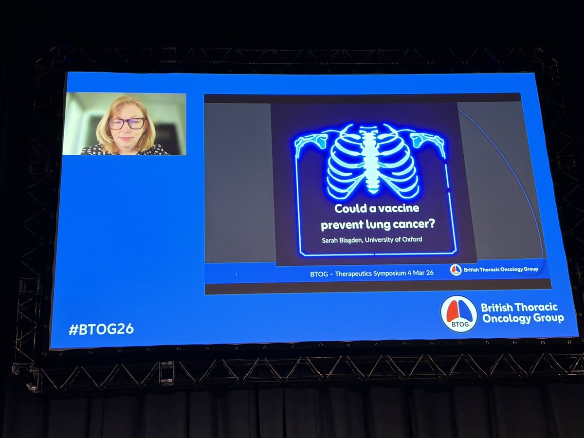 OncoloJo's tweet photo. I always enjoy listening to Sarah Blagden speak.  Sarah was my academic supervisor when I first arrived at Imperial as an ST3, before her departure for Oxford. She was also the ‘external’ on my consultant interview panel ❤️ @BTOGORG #BTOG26 https://t.co/bldKICenBA