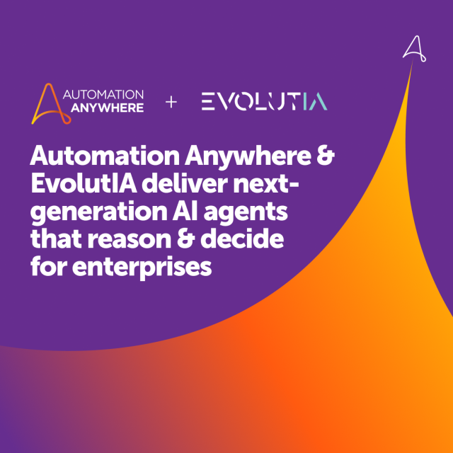 Great to see EvolutIA choosing our Agentic Process Automation platform to build AI systems that can execute tasks, understand context, make decisions, and deliver results without constant oversight. bit.ly/4ldwCVo
