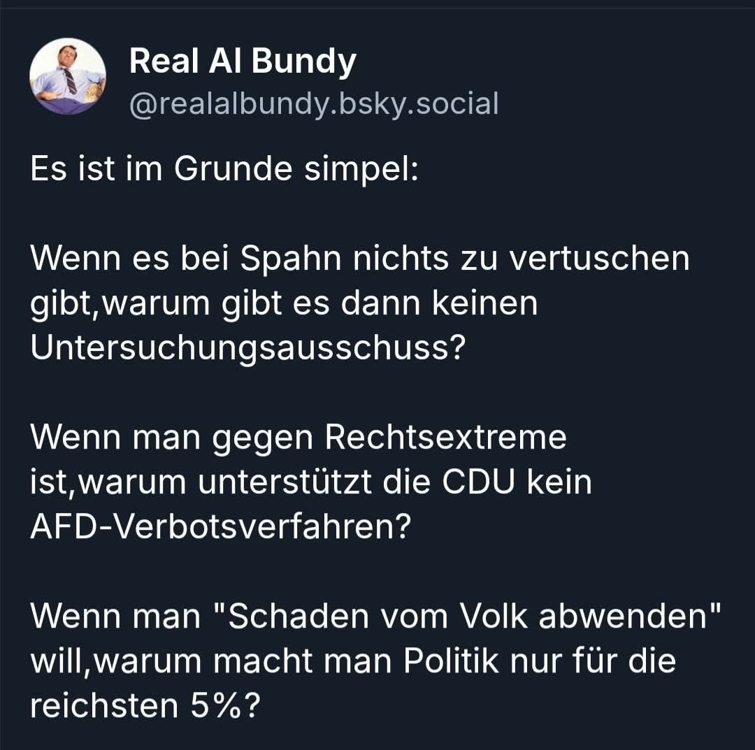 Fragen über Fragen, <a href="/CDU/">CDU Deutschlands</a> <a href="/spdbt/">SPD-Fraktion im Bundestag</a> <a href="/bundeskanzler/">Bundeskanzler Friedrich Merz</a> <a href="/larsklingbeil/">Lars Klingbeil 🇪🇺</a> 
❗️❗️❗️❗️❗️❗️❗️❗️