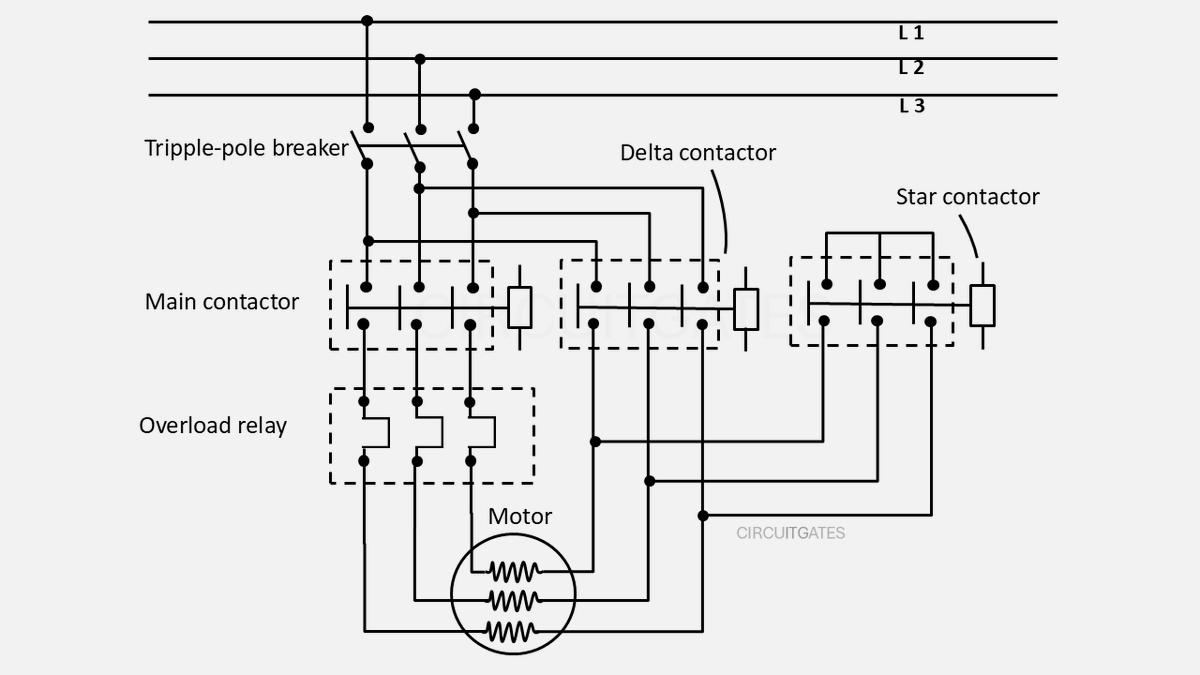 cctgates's tweet photo. A star-delta starter is widely used in industrial sites to start large induction motors. 
 In this article, we look at how a star-delta starter works.
https://t.co/OZ1D1hJp42 https://t.co/ZrCuwBoxfp