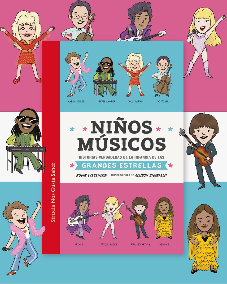 edicionesiruela's tweet image. 🎸 ¡Las grandes estrellas de la música también fueron niños!

📘  Descubre en NIÑOS MÚSICOS, de Robin Stevenson, la infancia de dieciséis cantantes o compositores, como Beyoncé, Dolly Parton o Taylor Swift.

#YaEnLibrerías #Novedad #Lij #NosGustaSaber  #NoFicciónJuvenil