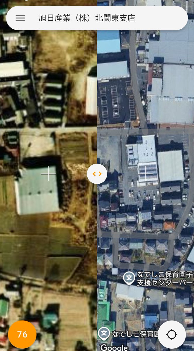 昔の航空写真より
埼玉県熊谷市柿沼、旭日産業㈱北関東支店となっている場所にあったのは熊谷OPLボウル。昭和42年9月開場でBOWL-MOR Z-1B 1フロアー20レーン。この場所を知ったときには建物は電気工事会社の資材置場に転用されていた。
 #熊谷市  #OPLボウル #昔のボウリング場