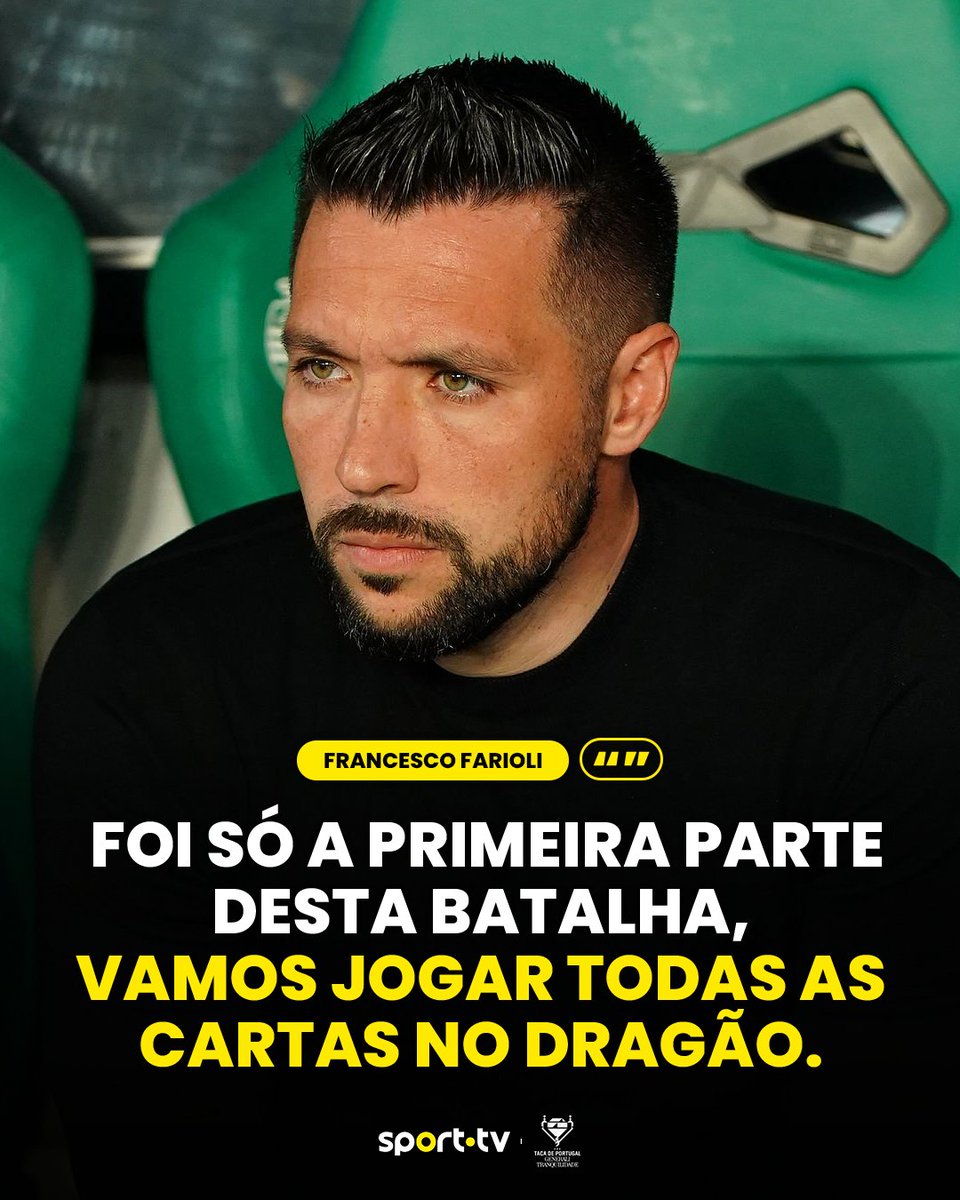 sporttvportugal's tweet photo. Francesco Farioli promete uma luta até ao último segundo no Dragão 🔥

Quem vai marcar presença na Final da Taça de Portugal?

#sporttvportugal #TAÇAnaSPORTTV #TaçadePortugal #SportingCP #FCPorto https://t.co/RtW6Hqy1q6