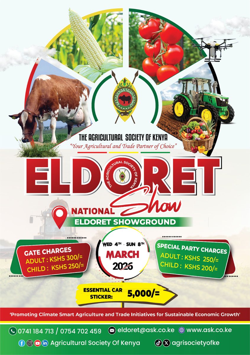 kipikenya's tweet image. Are you in #Eldoret &amp;amp; its environs? Visit the KIPI Stand at the Eldoret National @AgriSocietyOfKe Show to learn more about #Patents #TradeMarks #UtilityModels &amp;amp; #IndustrialDesigns #EldoretShow2026 #ASKShow #Agriculture #Innovation