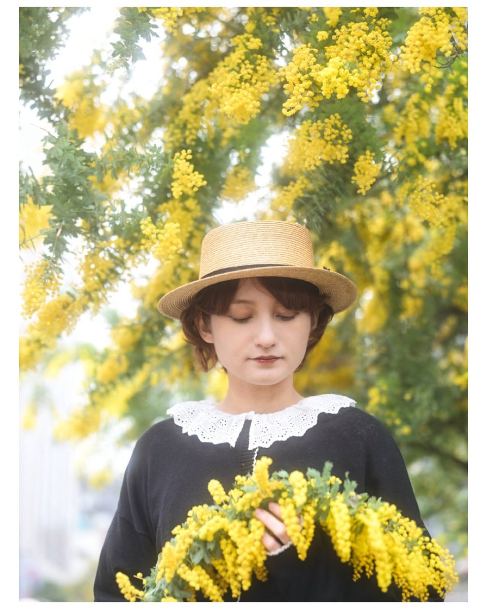 天神のミモザ model shizuka