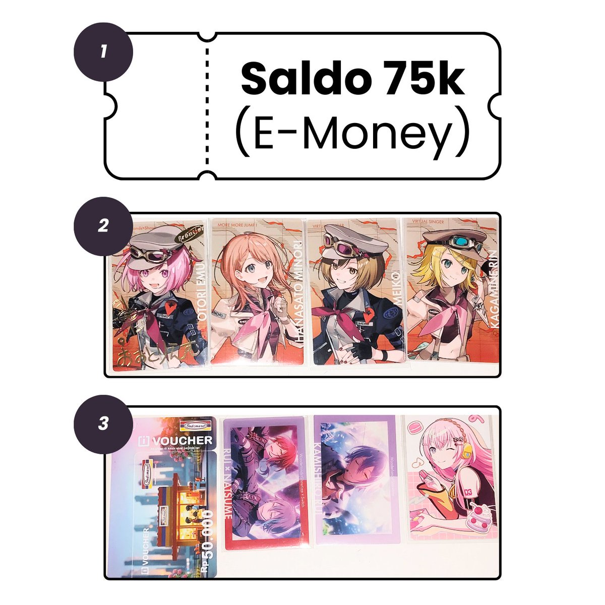 GIVEAWAY

(≧▽≦) hiii berhubung beberapa minggu ini kegiatanku berjalan lancar, aku mau bagi-bagi untuk 3 orang player atau fans prsk 

mau join? silahkan RT + likes + rep tweet ini pake angka pilihan &amp; emoji oshi kamu ya :3 
contoh: 10 🐧

#warungprsk