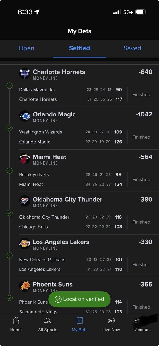 bionicdee500's tweet photo. @JunksRadio 6 legger. Thank Mr. Bishop I almost didn’t play the Suns https://t.co/5XHE3Er86U