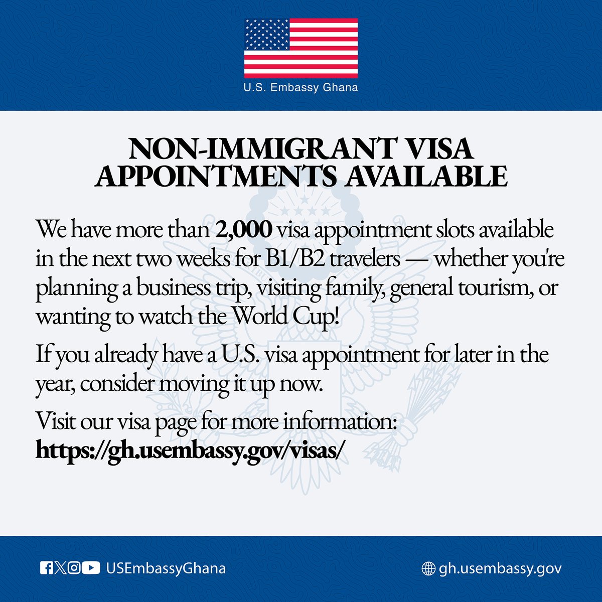 U.S. Embassy Ghana tweet media