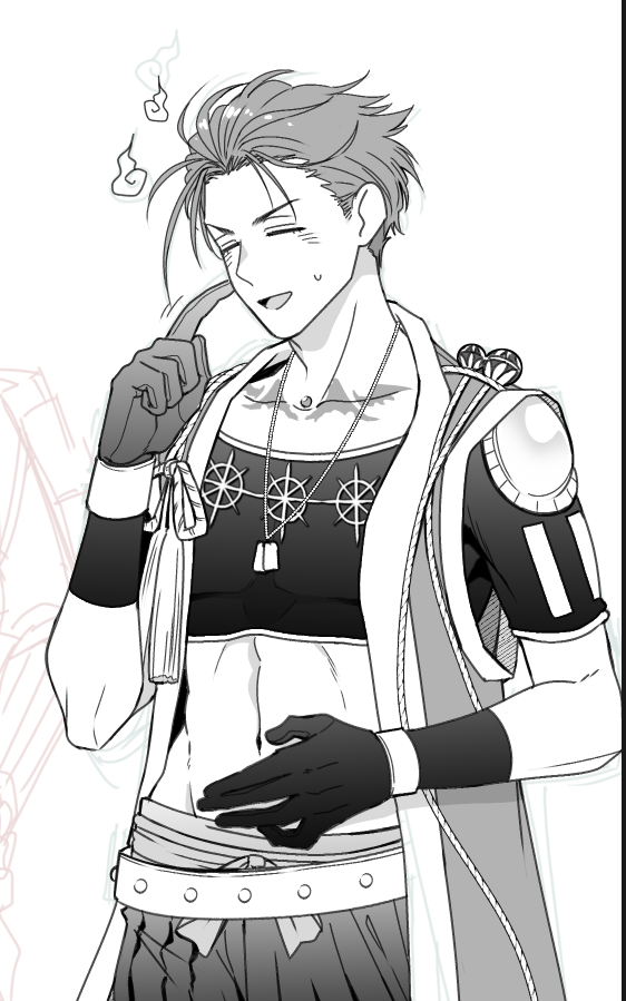 仕事の合間に落書きしてたけど隣の人の作画が今日中に終わりそうにない