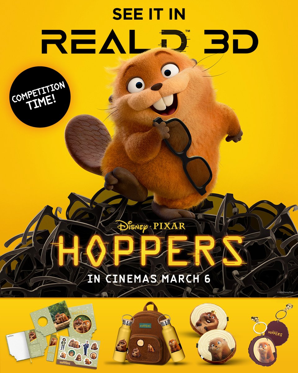 To celebrate Hoppers, in cinemas on March 6, we’re giving you the chance to WIN* a Hoppers merch bundle!

To enter, just repost and tag your cinema buddy…
Experience the action in RealD 3D with <a href="/realduk/">위대한덕후</a>!

*UK &amp; Ireland residents only
*T&amp;Cs apply 📲 bit.ly/4r5uXlN