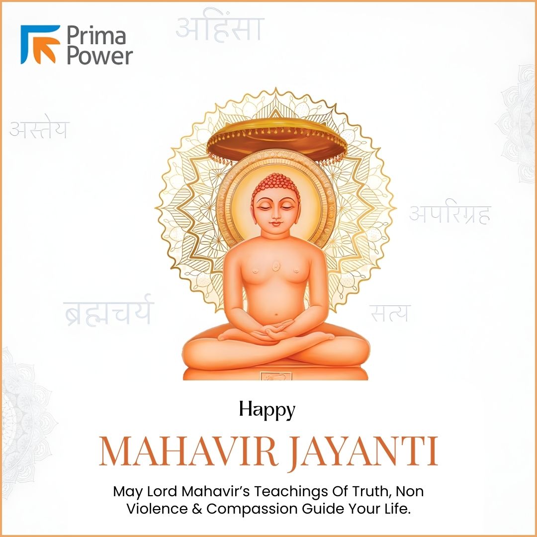 PrimaPowerIN's tweet photo. On the auspicious occasion of Mahavir Jayanti, may the teachings of truth
 Contact us to discover more:   https://t.co/iUqdONeWrq
  #MahavirJayanti   #PeaceAndCompassion #NonViolence #FestivalGreetings #TruthAndHarmony   #PrimaPower https://t.co/vkvGkKKg7J