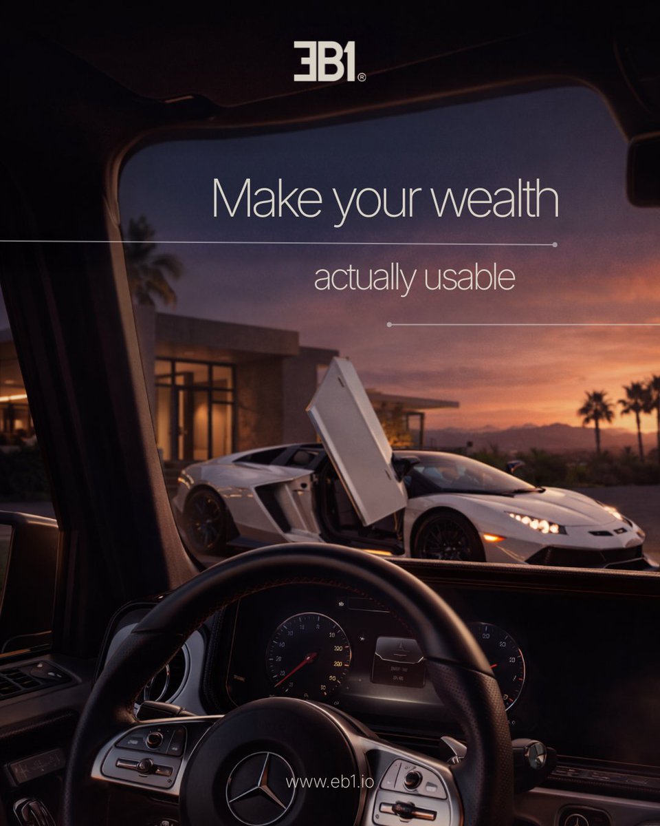 eb1_official's tweet photo. 241,700+ crypto millionaires.
Most share one problem: a gap between what they hold and what they can actually do with it.
EB1 exists to close that gap.
Know more at https://t.co/ubj7qKAthP
#EB1 #EB1card #EB1app #wealth #luxuryLifestyle https://t.co/HEQ5FH3a18