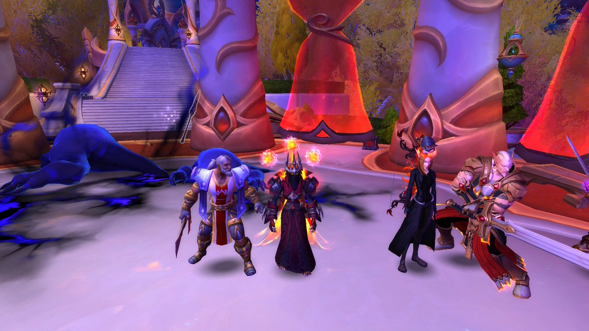 argirisktr's tweet photo. Just casually fighting the void in Quel'Danas and look who showed up!Leeroy is the only Alliance hero allowed in Silvermoon.The rest of you should just stay in Goldshire Inn and...well,you know what you do  there.
With @HrwInhMathews
#worldofwarcraft #Midnight #DarknessWithin https://t.co/cAonSxAiL8