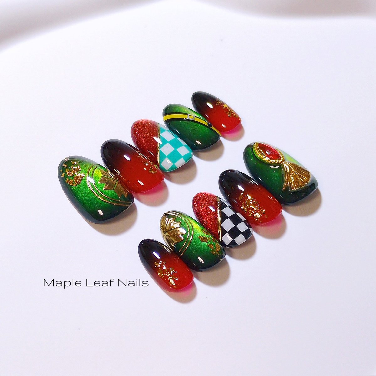 𝐧𝐞𝐰*⁡ . あんさんぶるスターズ！！ 紅月 蓮巳敬人 . . ⁡ #ネイル