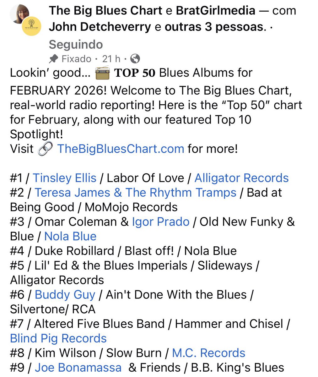 igorprado_twit's tweet photo. Top #3 nos EUA! (The Big Blues Chart) https://t.co/GVZxfNTSMO
