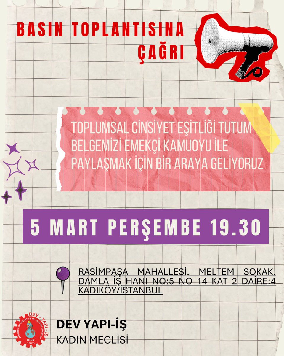 DİSK / Dev Yapı-İş tweet media