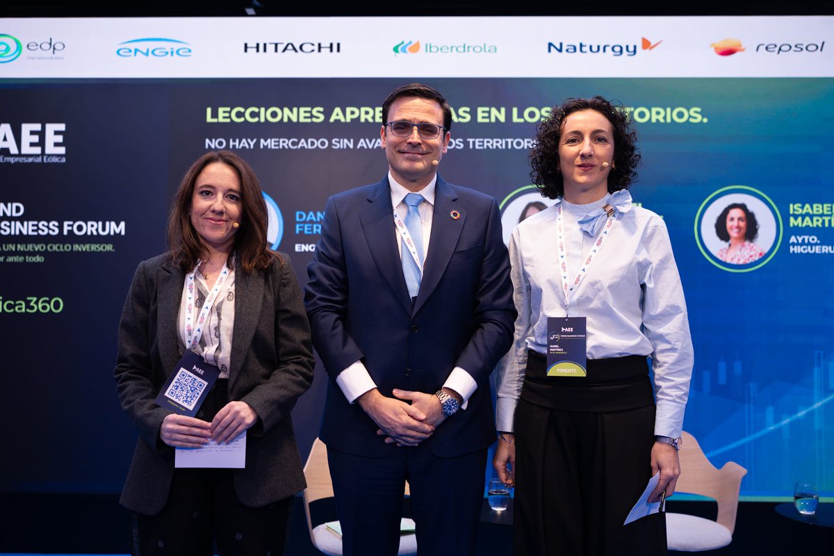 aeeolica's tweet image. #Eólica360
Raquel Clemente, alcaldesa de Celadas e Isabel Martínez, alcaldesa de Higueruela exponen su visión sobre la #eólica que aporta valor económico e ingresos estables al territorio pero requiere superar el miedo inicial mediante transparencia, apoyo, confianza y compromiso