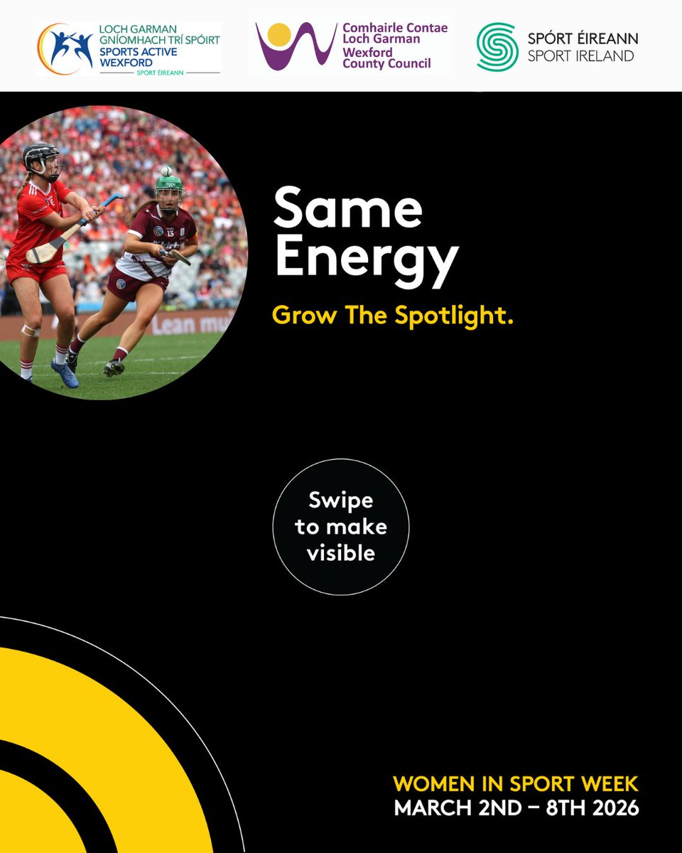 SportActiveWex's tweet image. 📢 Attention Teachers!!

Did you know Sport Ireland have  Primary School and Post Primary School Packs containing lots of interesting resources for #WomenInSportWeek for you to utilise with your students.  Its a great time to educate our young people on some of the great Irish