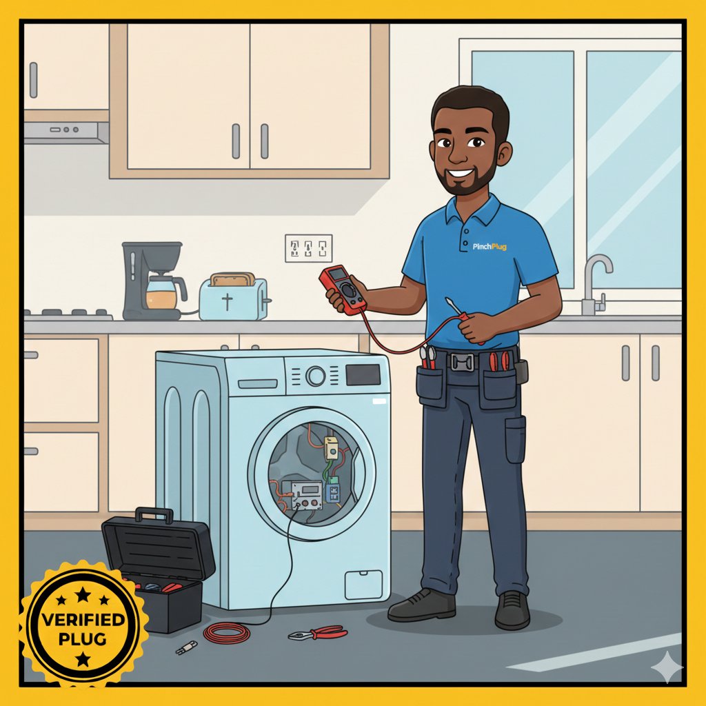 PlugBB_'s tweet photo. Fridge down? Washer acting up? 

Don’t risk DIY repairs. Our Verified Plug electricians keep your home running safely.

🔌 Fix it fast on https://t.co/HEogBB040E

#HomeRepair #Electrician #Abuja #Serviceproviders https://t.co/0pmIiqarHp
