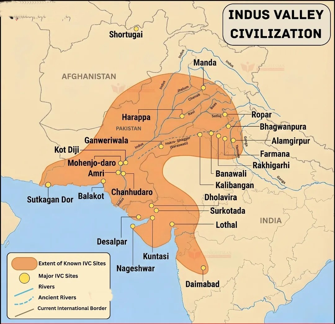 Major Sites of the Harappan (Indus Valley) Civilization