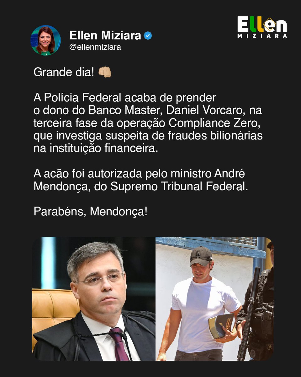 EllenMiziara's tweet image. #delatavorcaro #Bancomaster