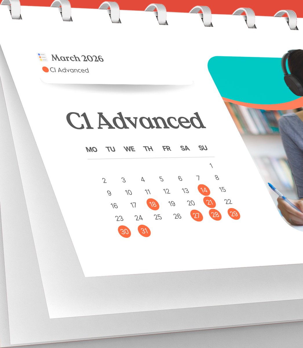 ExamsCatalunya's tweet photo. 📘 Ready for a Cambridge English exam this March?

New exam dates are now open across Catalunya!🎯✨
Plan ahead, book your spot, and keep moving towards your goals. 💪📚

🔗 Full dates &amp; registration info in bio

#CambridgeEnglish #EnglishExams #StudyEnglish #ExamDates https://t.co/dGNCPWBujI