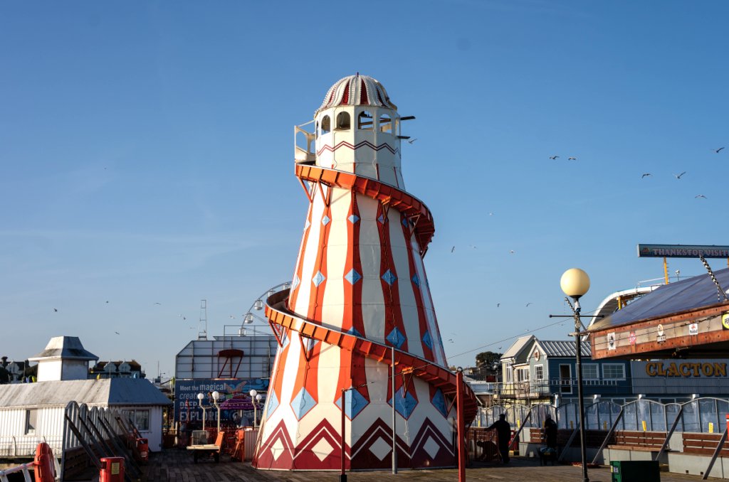 ClactonPier's tweet photo. Oldest ride to reopen this weekend after major refurbishment

Read more here: https://t.co/PLyUN6Il9N https://t.co/2Rjkq8B26K