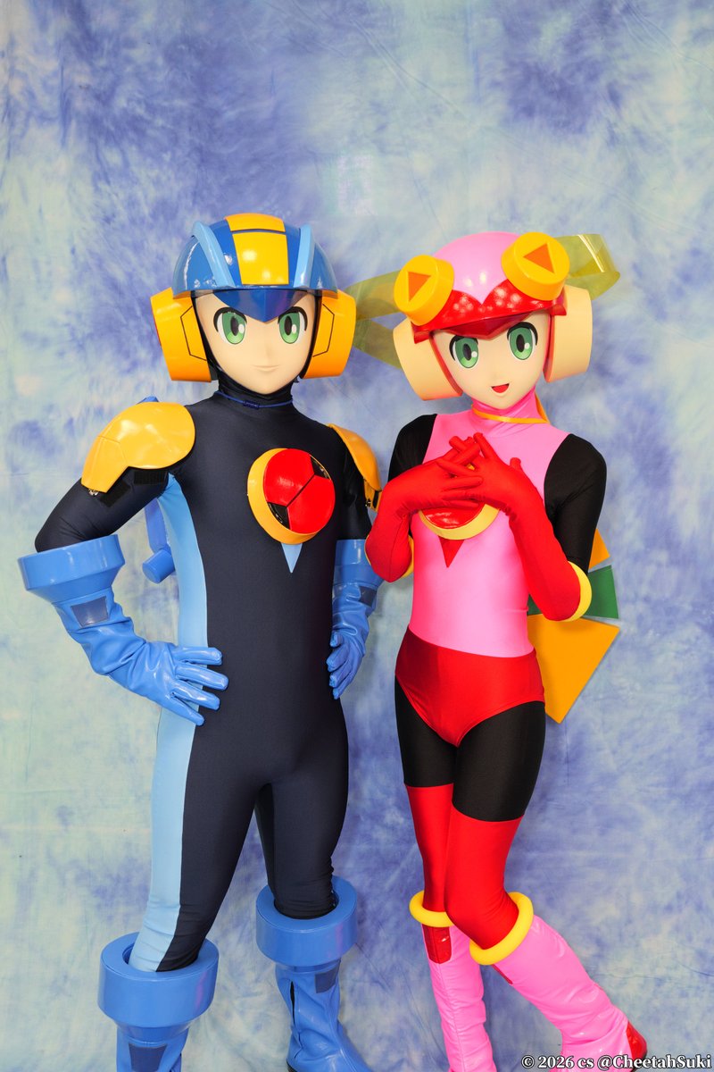 CheetahSuki's tweet photo. ロックマン&amp;ロールちゃん
#みけこん2026ふゆ https://t.co/wWOWLKhxXs