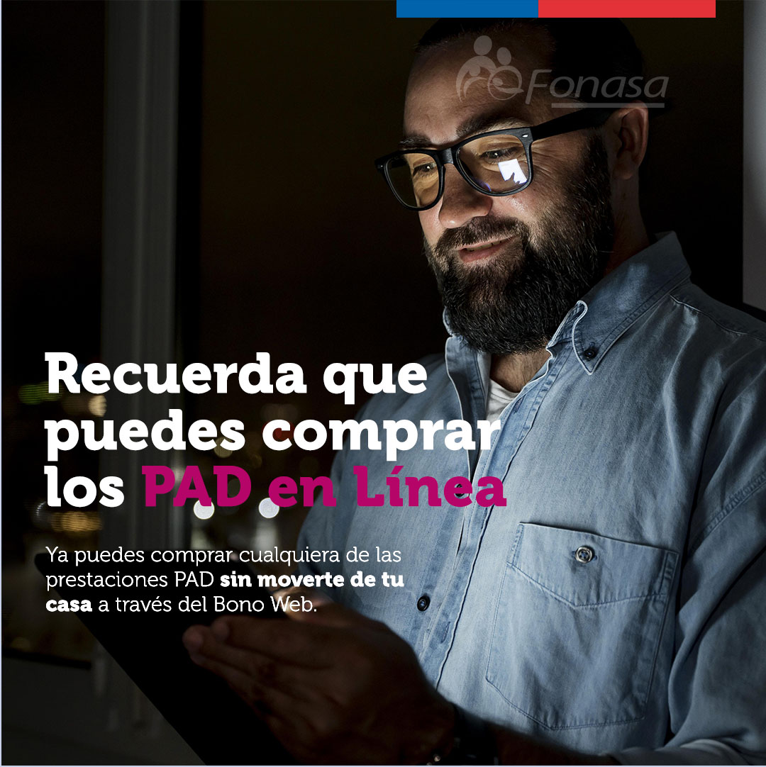 Fonasa's tweet image. ¡EXCELENTE NOTICIA!
💳 Si eres beneficiario de #Fonasa puedes comprar los #PAD en línea con tu tarjeta de débito o crédito en nuestra página web.
📲💻 Cómpralos en “Mi Fonasa” en fonasa.cl