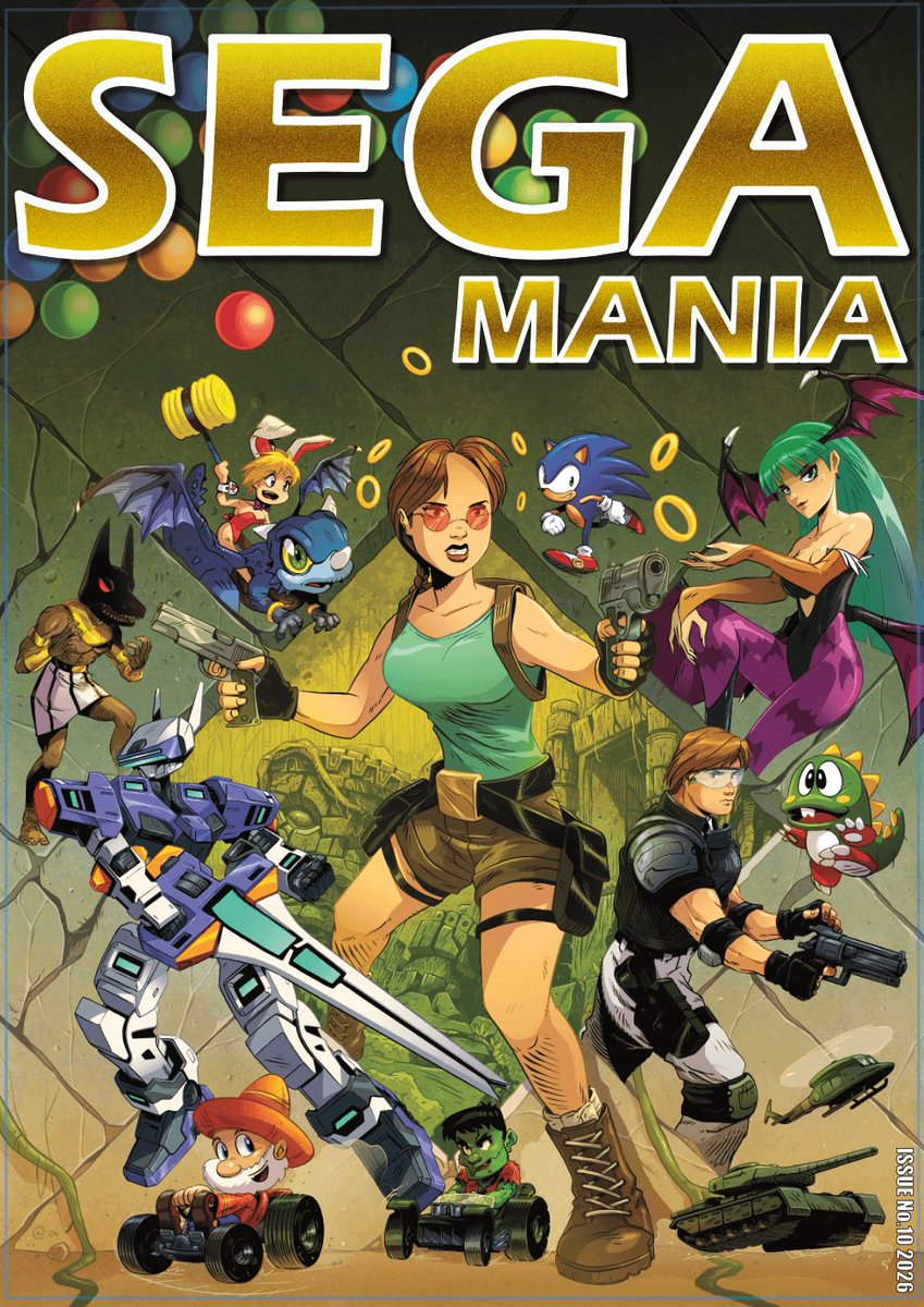 anson_tom's tweet photo. Issue 10 of Sega Mania is up for pre-order now over on the Sega Mania website and Kickstarter if you prefer to back us there.

Either way you’ll get this beautiful cover from Wil Overton! https://t.co/aD8HGSMiBE