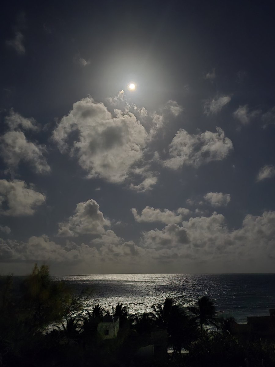 Enjoying our last evening on the island. #IslaMujeres #FullWormMoon