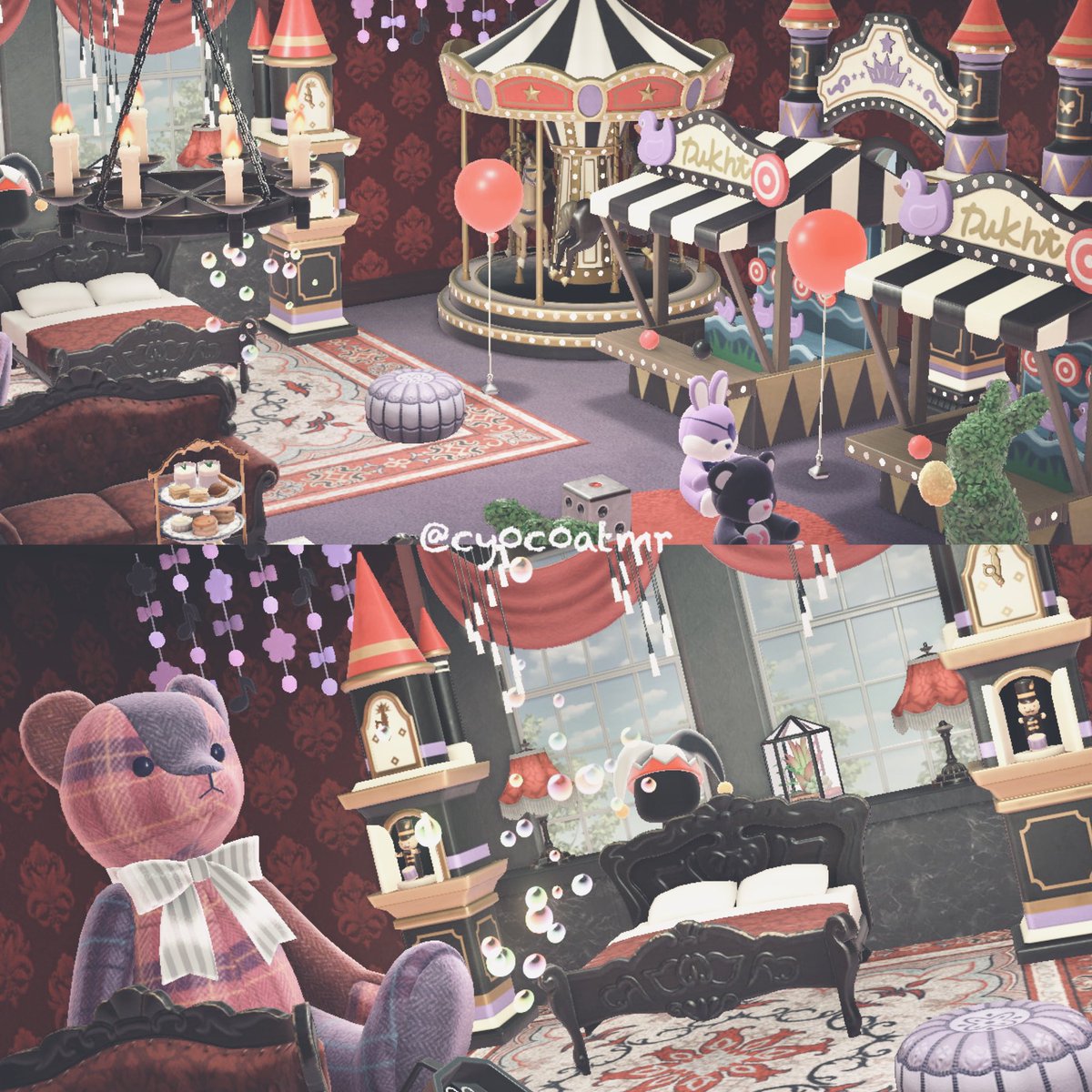 リゾートホテル
遊園地な部屋

貸切遊園地🎡
#あつまれどうぶつの森
#あつ森
#あつ森写真部
#あつ森好きな人と繋がりたい
#animalcrossing
#あつ森アプデ