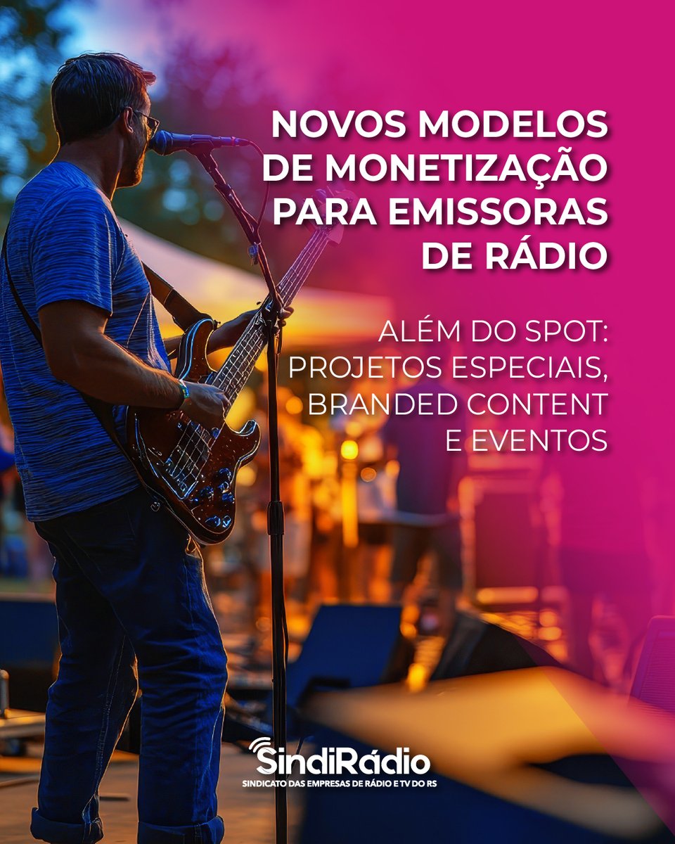SindiRadio's tweet photo. Além do spot tradicional, o rádio pode gerar valor com projetos especiais, branded content, eventos e presença digital.

Diversificar receitas é fortalecer o futuro das emissoras.

#SindiRádio #Emissoras #Rádio https://t.co/n1audlsduj