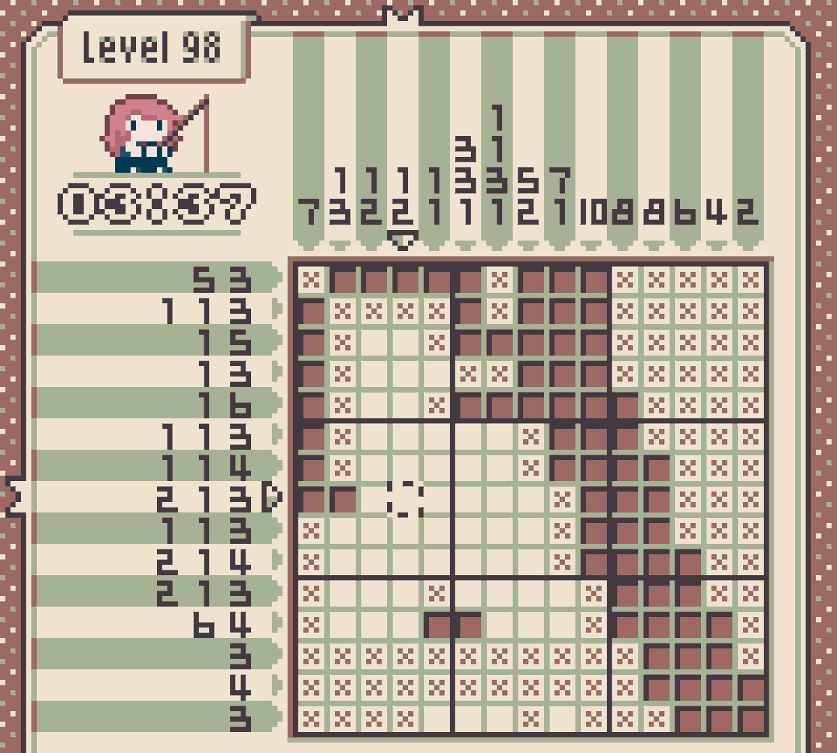 Walfie's Nonograms: A nonograms/picross game for the Game Boy 

walfie.itch.io/walfies-nonogr… by <a href="/walfington/">Walfie</a>