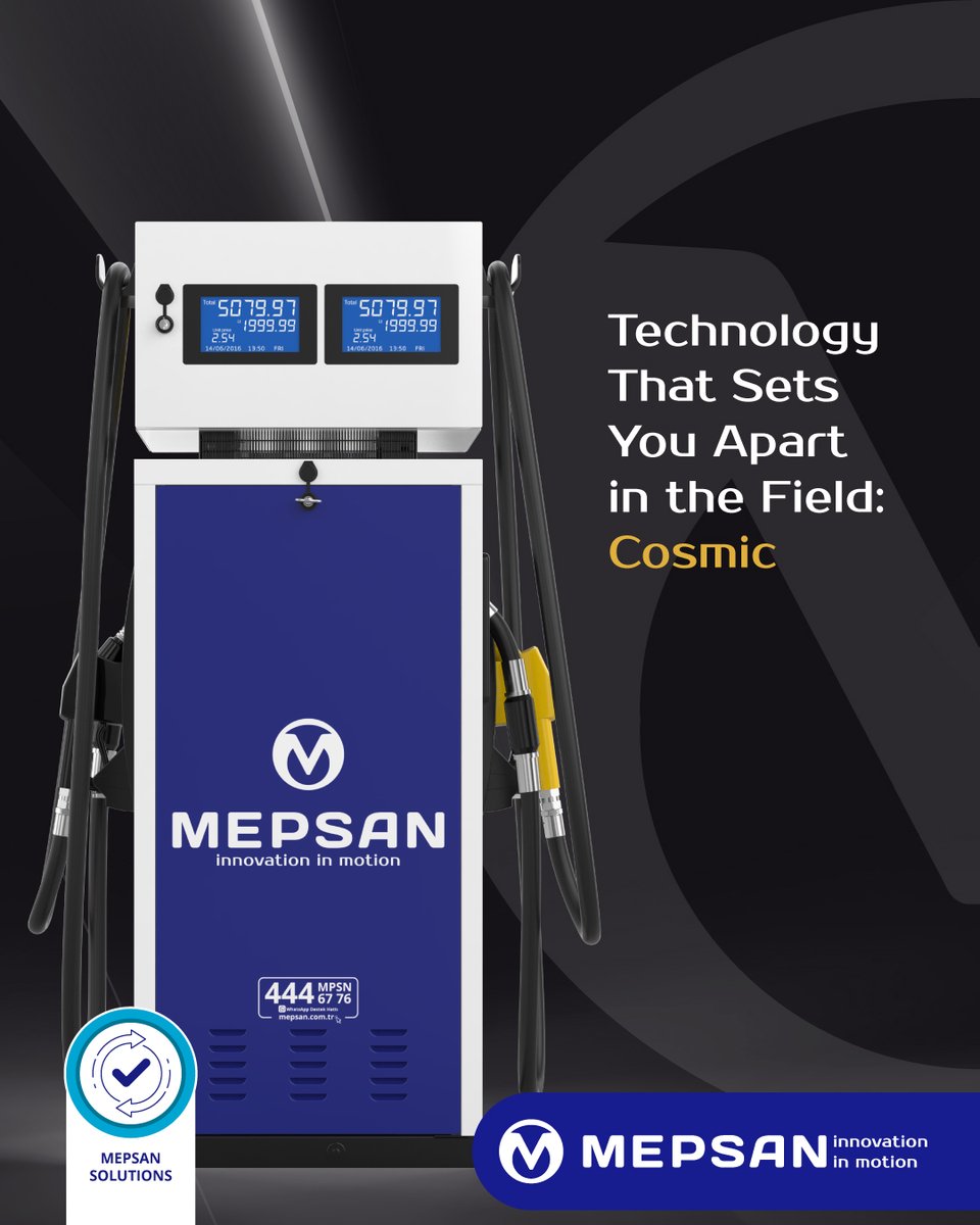 Opt for the Mepsan Cosmic Fuel Dispenser to achieve extended service life and superior operational durability, even in the most demanding field conditions.
#Mepsan #InnovationInMotion #MepsanSolutions #MepsanCosmic