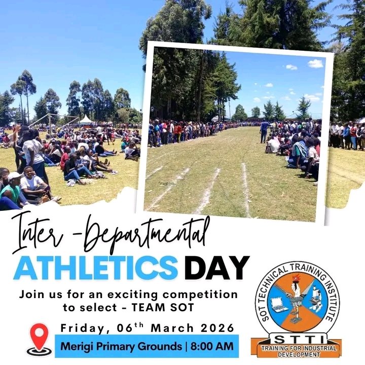 Sot_technical's tweet photo. 🔥 Departments… it’s your time to shine!
Speed, strength, and pure vibes on the track. This Friday from 8.00am interdepartmental athletics day. Which department will emerge winners?
#Sottti https://t.co/X5za3SpalH