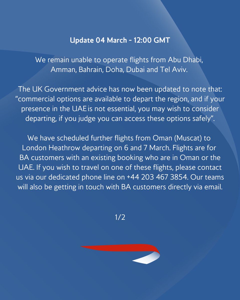 British Airways tweet media